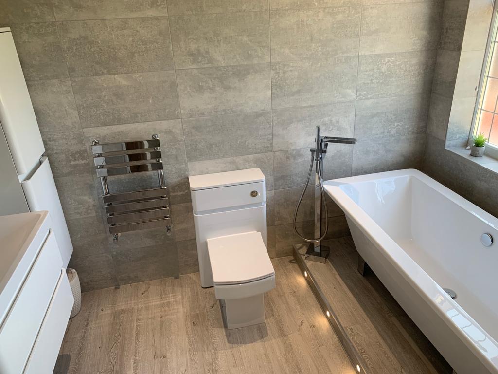 shower installation wet room Derby